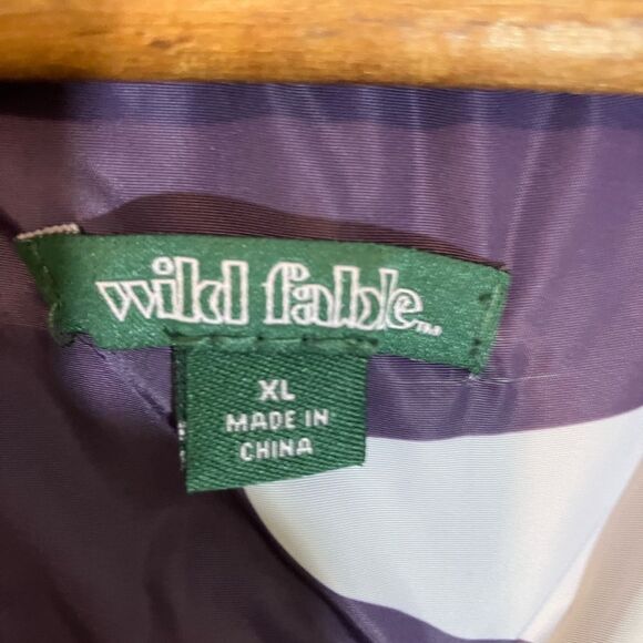 Wild Fable, windbreaker with hood, purple camo, size XL, excellent condition - Picture 4 of 7